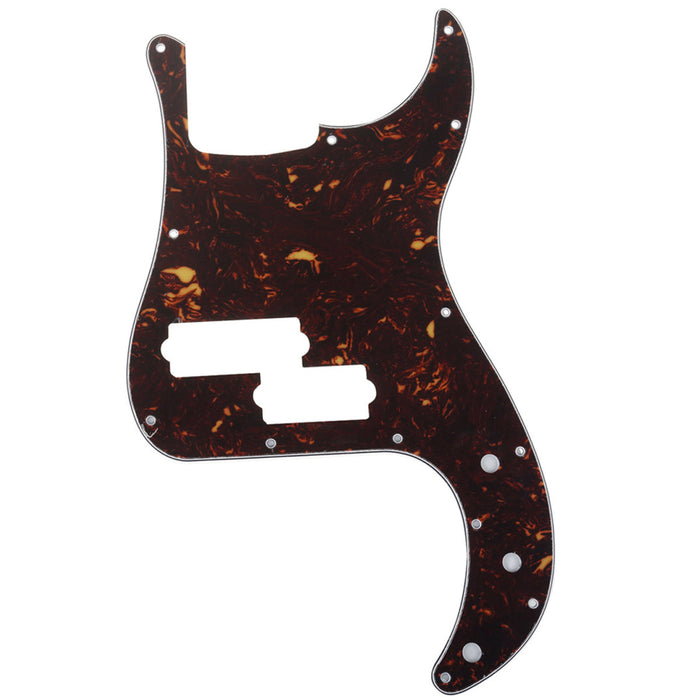musiclily pro 5 string 13 hole contemporary p bass pickguard for fender mexican precision bass 3ply 4ply mx1396p, tortoise shell