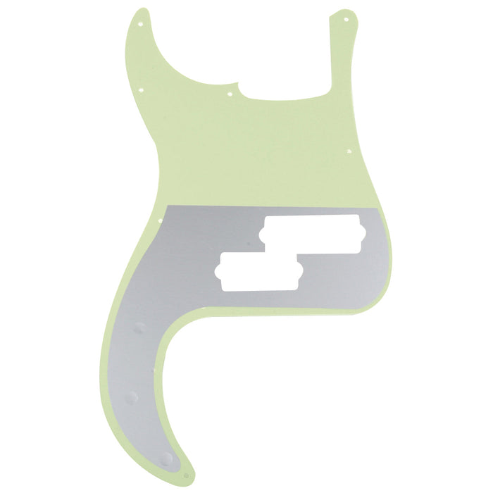 Musiclily Pro Battipenna per basso P contemporaneo a 5 corde e 13 fori per Fender Mexican Precision Bass, 3 strati/4 strati