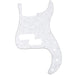 musiclily pro 5 string 13 hole contemporary p bass pickguard for fender mexican precision bass 3ply 4ply mx1396p, white pearl