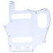 musiclily pro 10 hole guitar pickguard for mij fender japan jaguar 3ply 4ply mx1402p, white