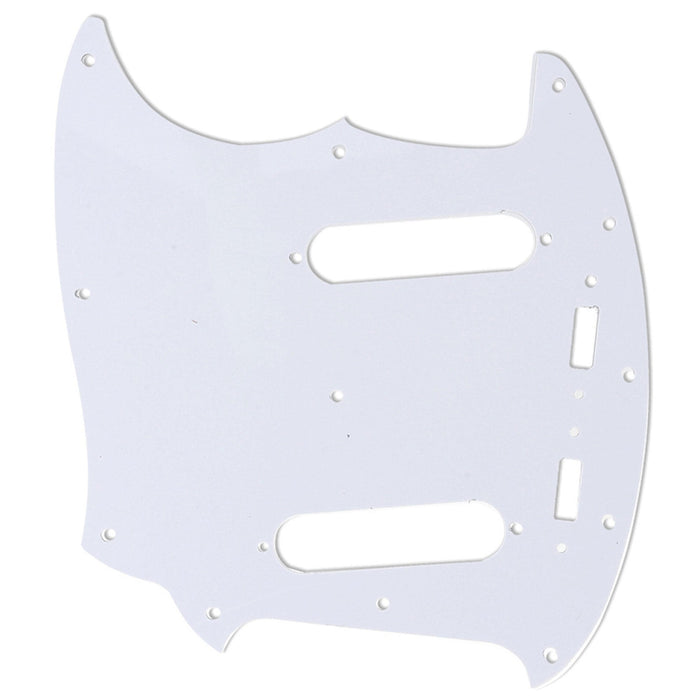 Musiclily Pro 12穴 日本製ムスタングタイプピックガード MIJ Fender Mustangエレキギター用 3プライ エイジドホワイト
