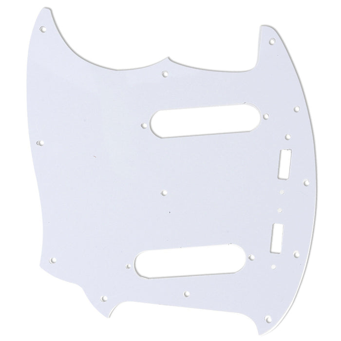 Musiclily Pro 12穴 日本製ムスタングタイプピックガード MIJ Fender Mustangエレキギター用 3プライ エイジドホワイト