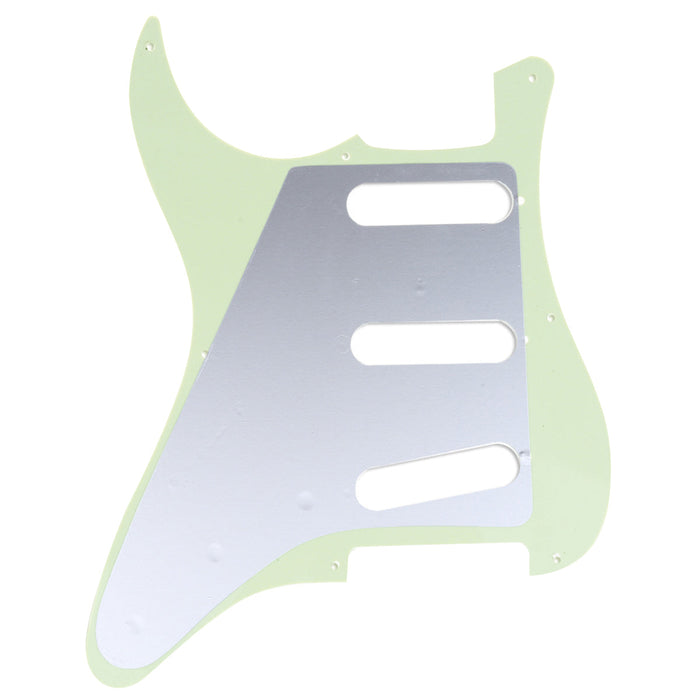 Musiclily Pro 8穴 STピックガード ヴィンテージスタイル 日本製MIJ Fender Japan 57 Stratストラトエレキギター用 3プライ エイジドホワイト