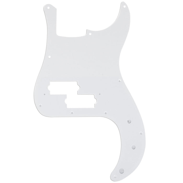 musiclily pro 10 hole p bass pickguard for mij fender japan 4 string precision bass mx1406p, white