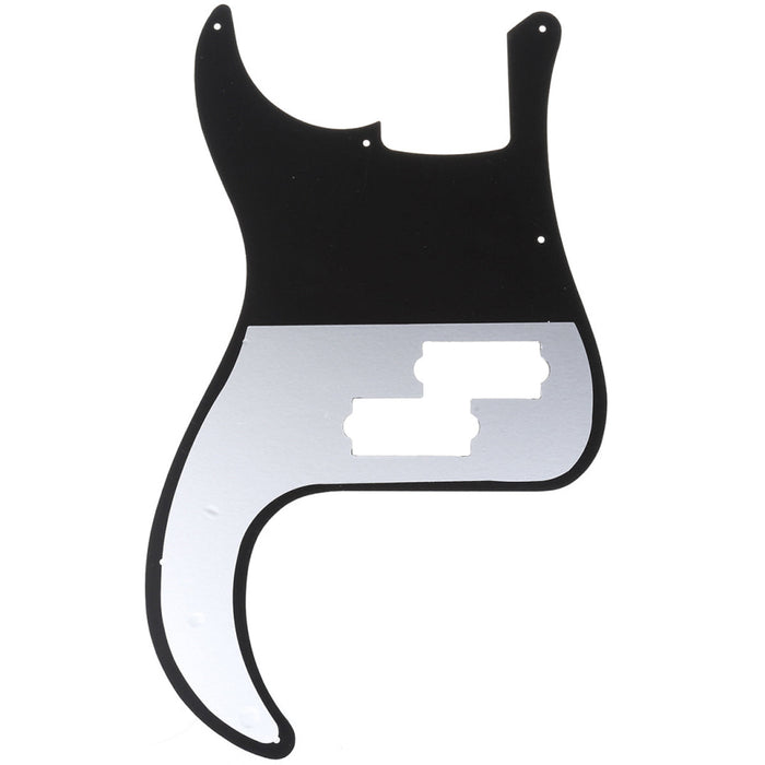 Musiclily Pro 10穴 PBプレベピックガード 4弦日本製MIJ Fender Precision Bassプレシジョンベース用 1プライ ブラック