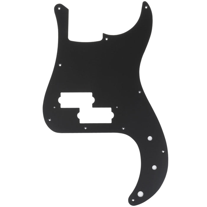 musiclily pro 10 hole p bass pickguard for mij fender japan 4 string precision bass mx1406p, matte black