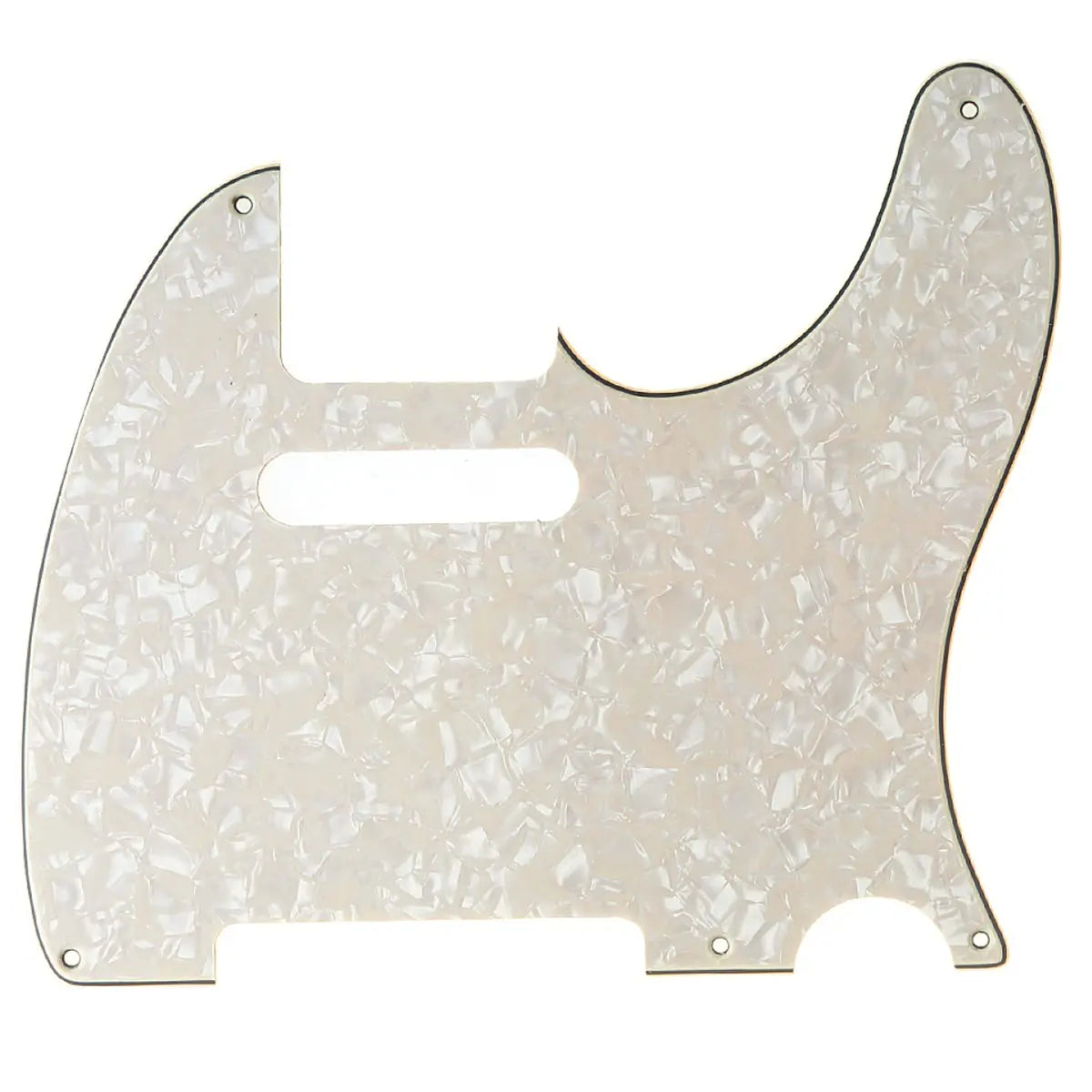musiclily pro 5 hole vintage tele pickguard for fender american mexican made standard telecaster style electric guitar 1 3 4 ply mx1410p, aged pearl