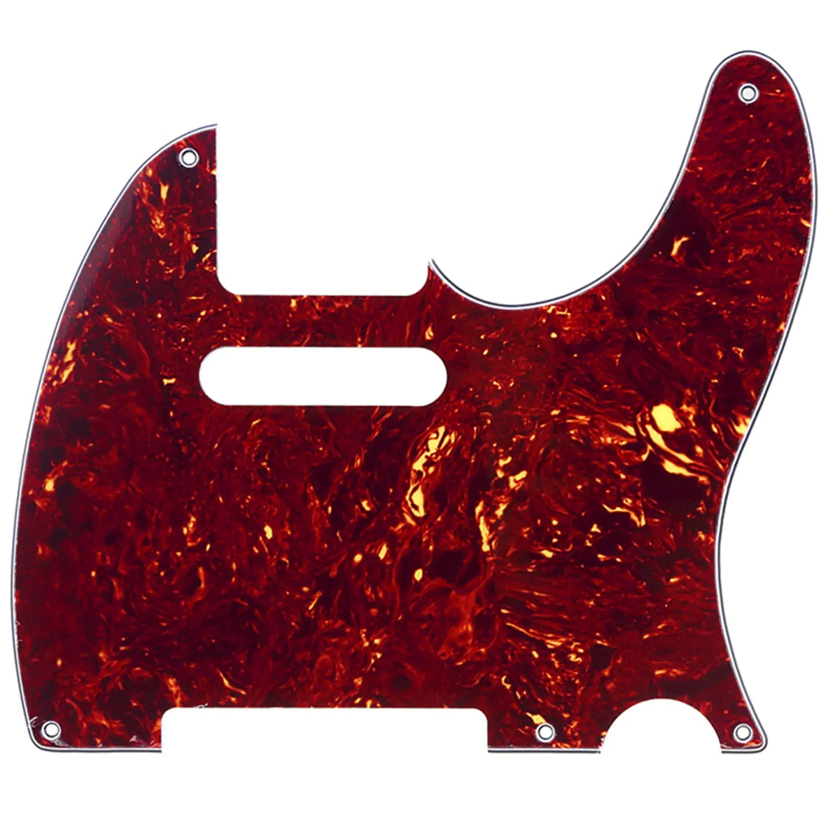 musiclily pro 5 hole vintage tele pickguard for fender american mexican made standard telecaster style electric guitar 1 3 4 ply mx1410p, vintage tortoise