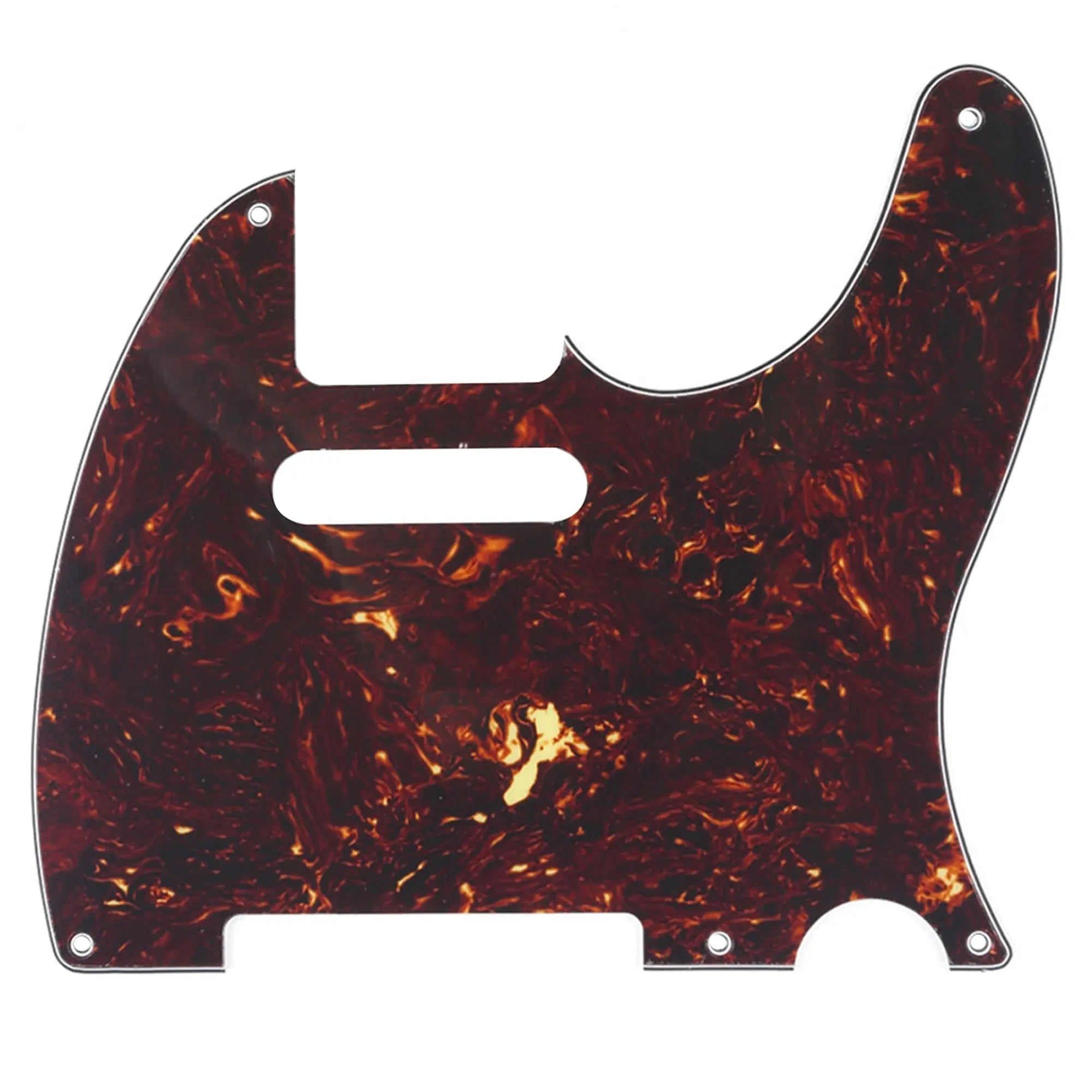 musiclily pro 5 hole vintage tele pickguard for fender american mexican made standard telecaster style electric guitar 1 3 4 ply mx1410p, tortoise shell