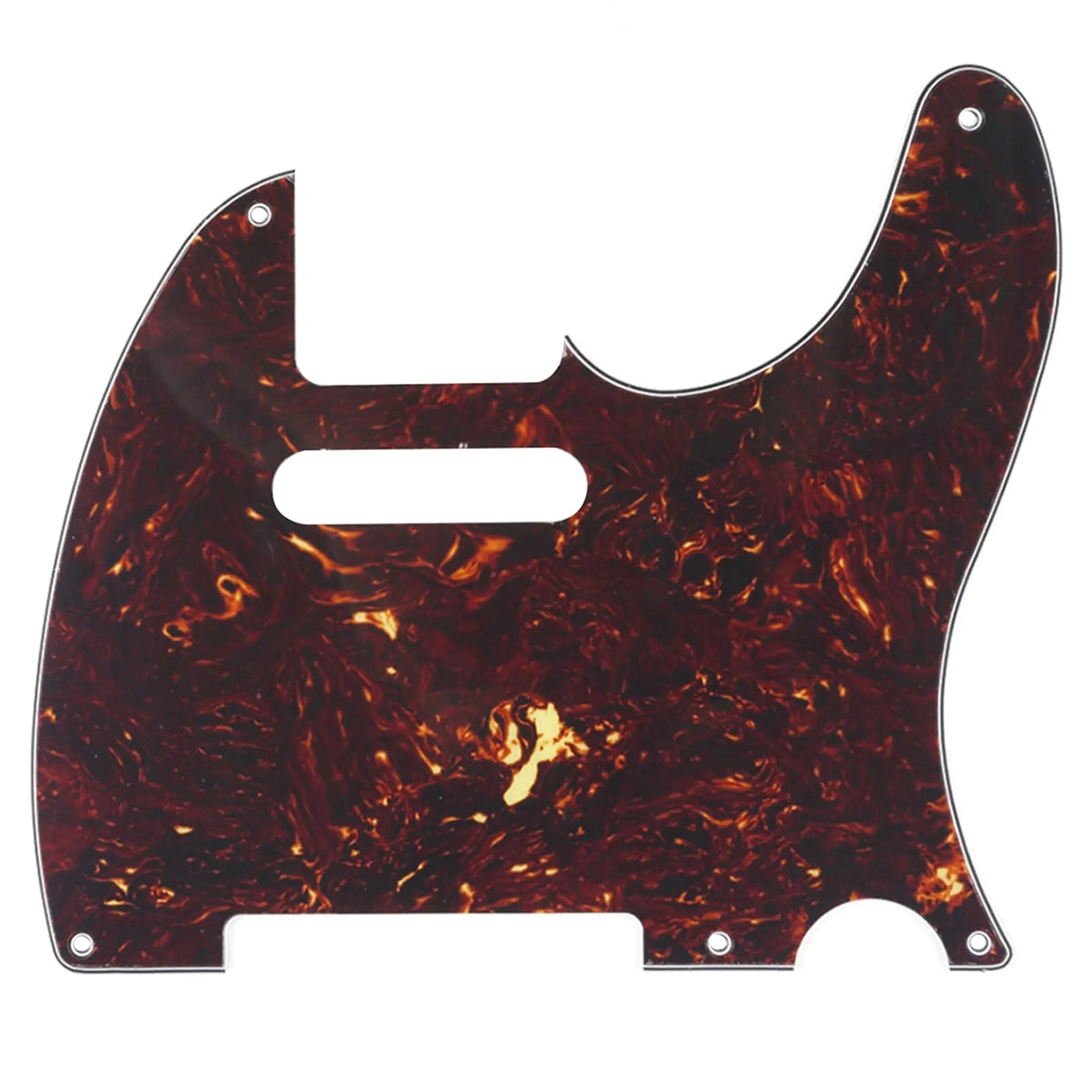 musiclily pro 5 hole vintage tele pickguard for fender american mexican made standard telecaster style electric guitar 1 3 4 ply mx1410p, tortoise shell