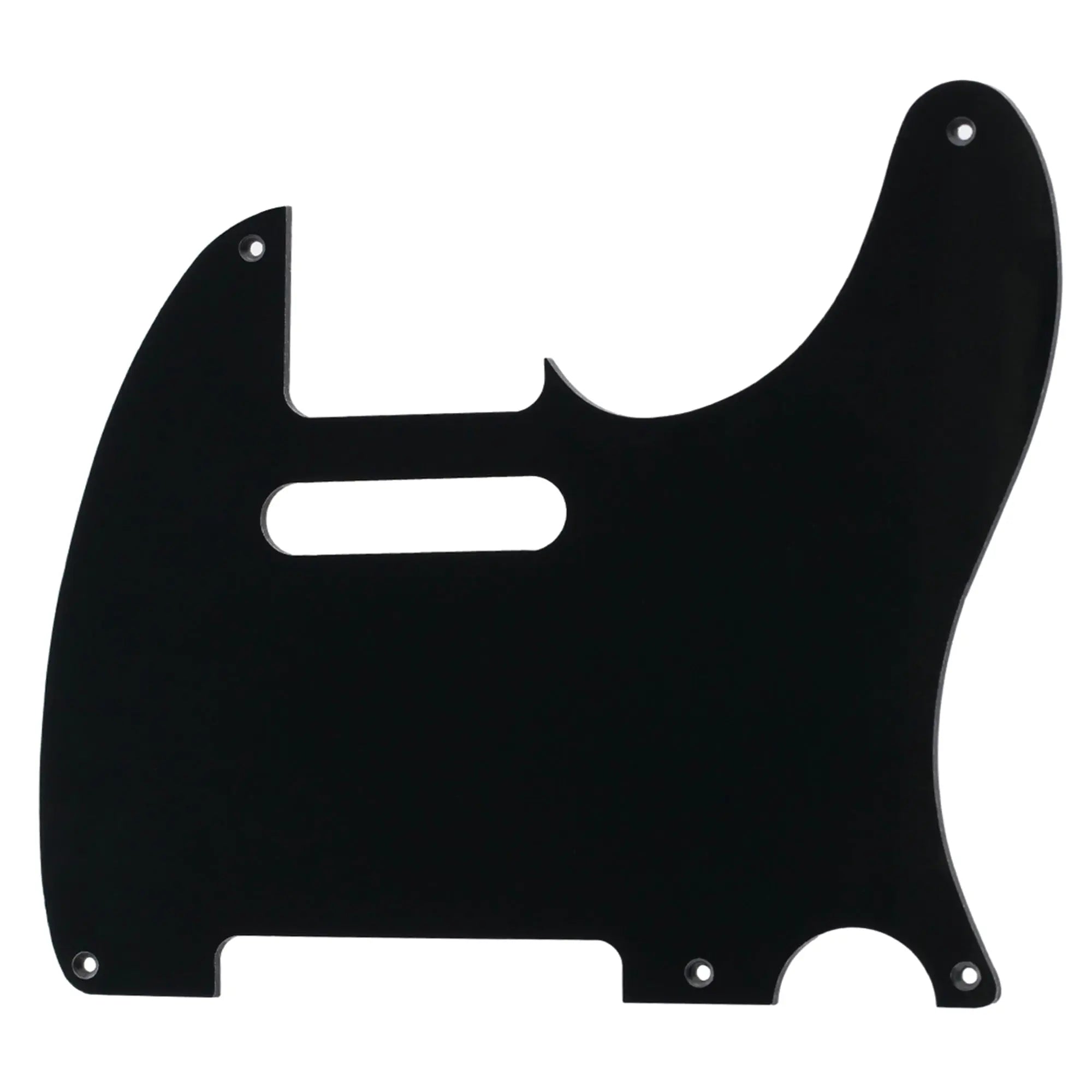 musiclily pro 5 hole vintage tele pickguard for fender american mexican made standard telecaster style electric guitar 1 3 4 ply mx1410p, black
