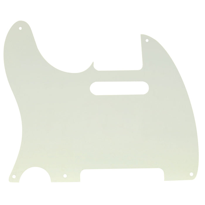 Musiclily Pro 5穴 ヴィンテージ TLピックガード USA/メキシコスタンダードFender Teleテレエレキギター用 4プライ エイジドホワイトパール