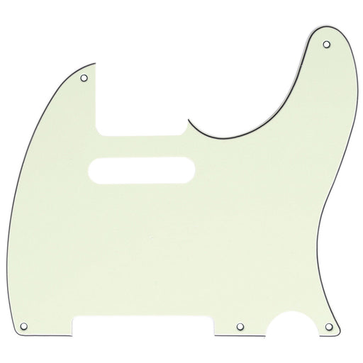 musiclily pro 5 hole vintage tele pickguard for fender american mexican made standard telecaster style electric guitar 1 3 4 ply mx1410p, mint ivory color