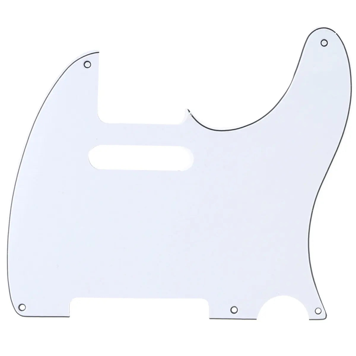 musiclily pro 5 hole vintage tele pickguard for fender american mexican made standard telecaster style electric guitar 1 3 4 ply mx1410p, white