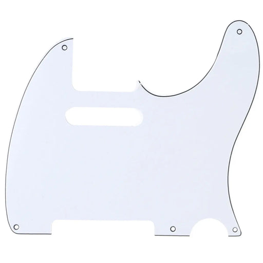 musiclily pro 5 hole vintage tele pickguard for fender american mexican made standard telecaster style electric guitar 1 3 4 ply mx1410p, white