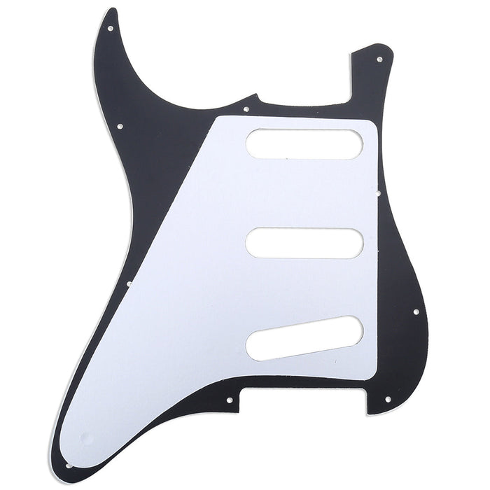 Musiclily Pro 11穴 62タイプ SSS STピックガード 日本製MIJ Fender Stratストラトエレキギター用 3プライ エイジドホワイト
