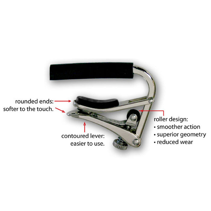 Shubb C2n Capo for Nylon String Guitar, Brushed Nickel