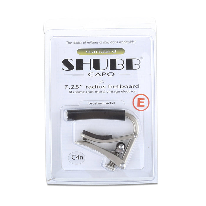 Shubb C4n Capotasto per Tastiera con Raggio 7.25, Nichel Spazzolato