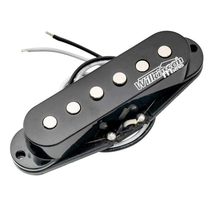 wilkinson m series low gauss vintage tone ceramic single coil pickup for strat style guitar neck mx1501bk