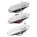 wilkinson m series low gauss vintage tone ceramic single coil pickups set for strat style guitar mx1501bkmx1502bkmx1503bk, white