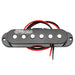 detail of wilkinson m series low gauss vintage tone ceramic single coil pickup for strat style guitar middle mx1502bk