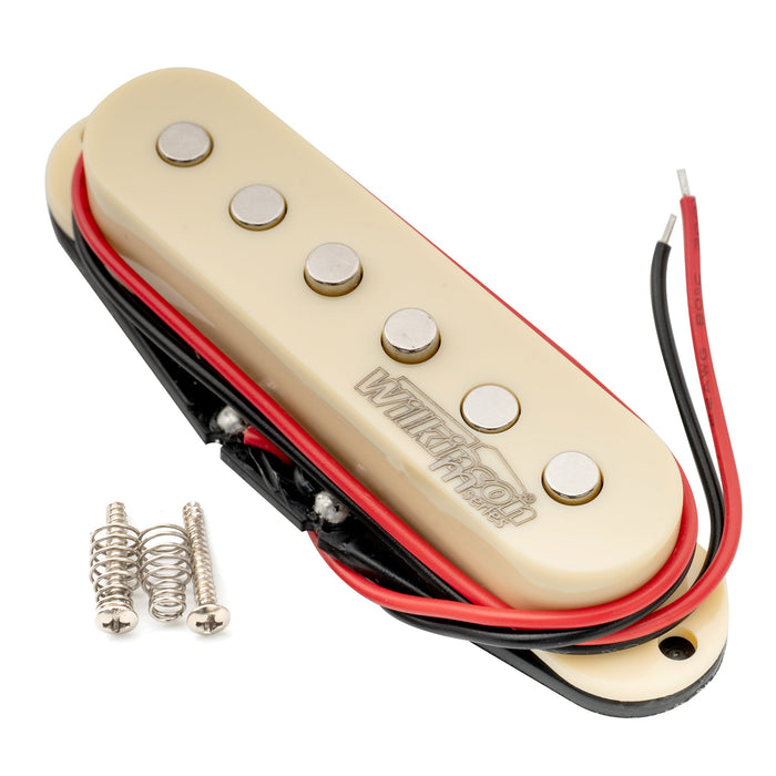 Wilkinson M Series LOW GAUSS ヴィンテージトーン セラミック ミドル シングルコイルピックアップ Stratストラトエレキギター用 ブラック