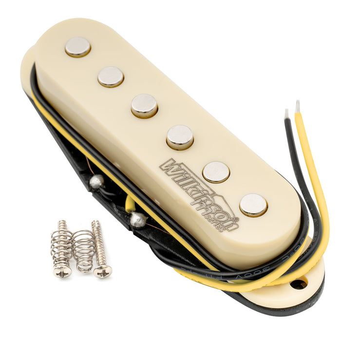 Wilkinson M Series LOW GAUSS ヴィンテージトーン セラミック ブリッジ シングルコイルピックアップ Stratストラトエレキギター用 ブラック