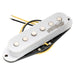 wilkinson m series low gauss vintage tone ceramic single coil pickup for strat style guitar bridge mx1503bk, white