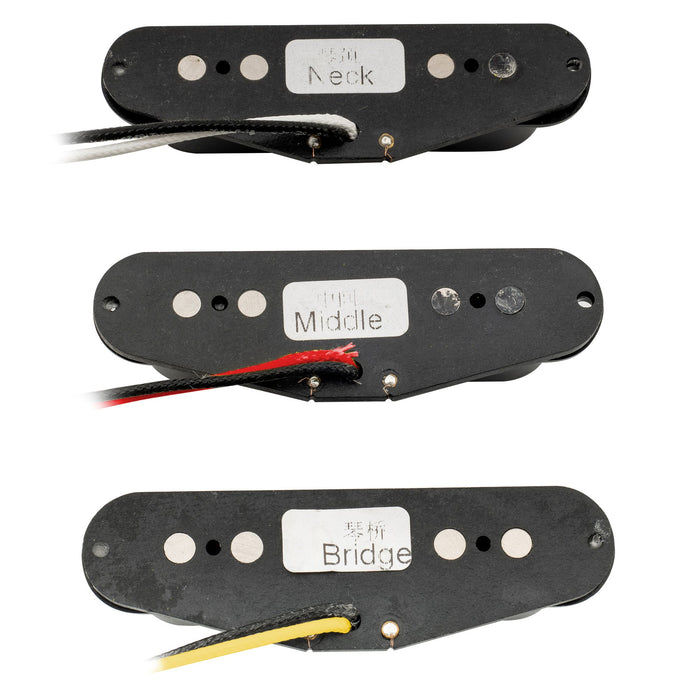 Part of wilkinson m series vintage tone alnico 5 staggered single coil pickups sss set for strat style electric guitar mx1504bkmx1505bkmx1506bk