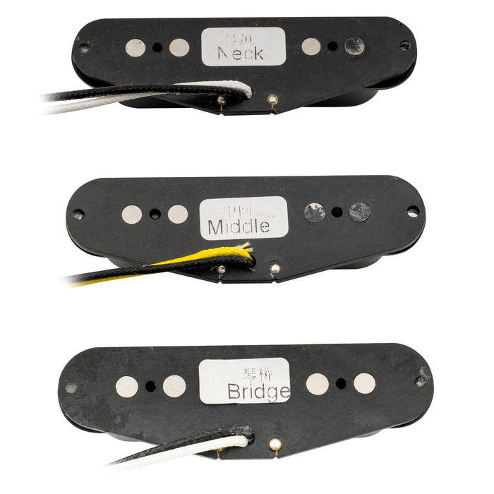 Part of wilkinson m series vintage tone alnico 5 staggered single coil pickups sss set for strat style electric guitar mx1504bkmx1505bkmx1506bk