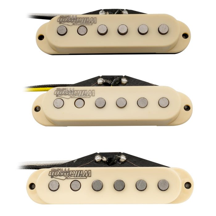wilkinson m series vintage tone alnico 5 staggered single coil pickups sss set for strat style electric guitar mx1504bkmx1505bkmx1506bk, white