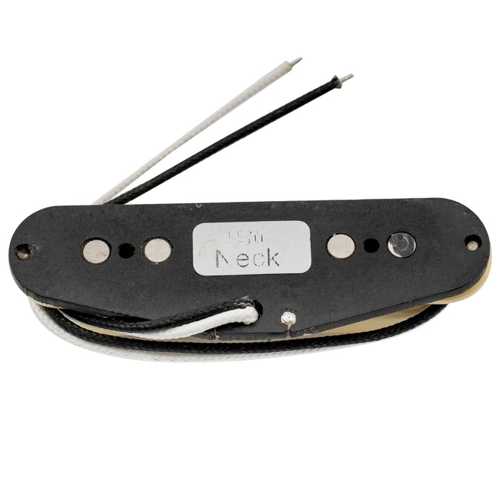 wilkinson m series vintage tone alnico 5 staggered single coil neck pickup for strat style electric guitar mx1504bk, mint ivory color