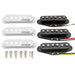 wilkinson m series vintage tone alnico 5 staggered single coil pickups sss set for strat style electric guitar mx1504bkmx1505bkmx1506bk, mint ivory color