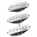 wilkinson m series vintage tone alnico 5 staggered single coil pickups sss set for strat style electric guitar mx1504bkmx1505bkmx1506bk, white
