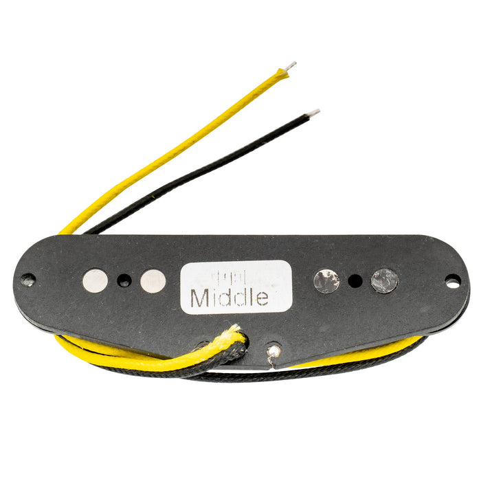 Part of wilkinson m series vintage tone alnico 5 staggered single coil middle pickup for strat style electric guitar mx1505bk