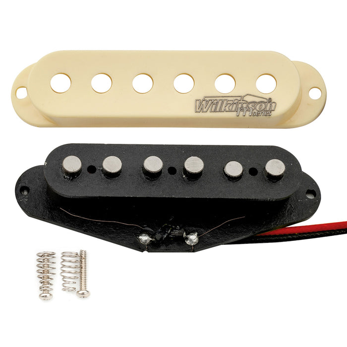 Wilkinson M Series ヴィンテージトーン アルニコ5 ミドル スタッガードシングルコイルピックアップ Stratストラトエレキギター用 ブラック