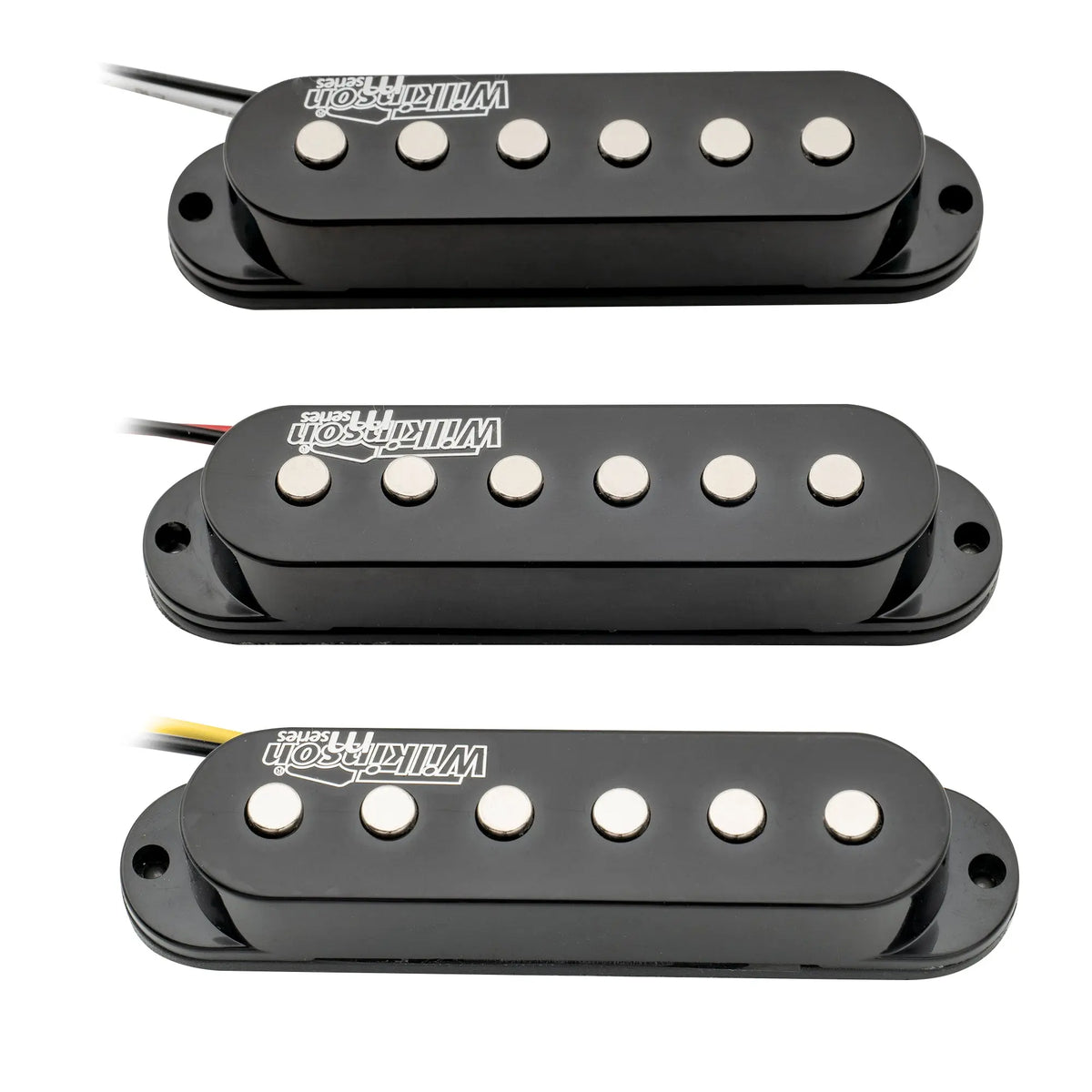 detail of wilkinson m series high output ceramic st single coil pickups set for strat style electric guitar mx1507bkmx1508bkmx1509bk