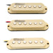 wilkinson m series high output ceramic st single coil pickups set for strat style electric guitar mx1507bkmx1508bkmx1509bk, white