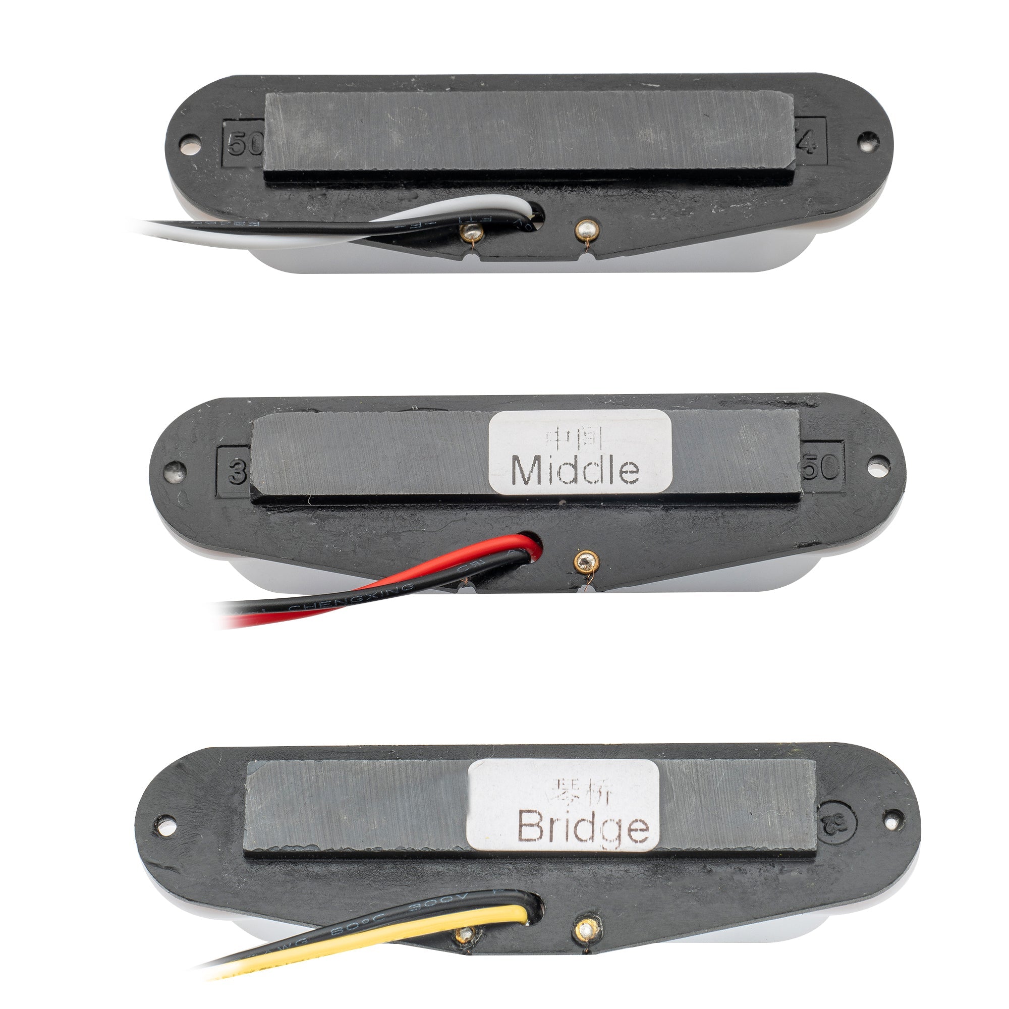Wilkinson M-Serie Hochleistungs-Keramik ST-Einring-Pickups-Set für Strat-Stil E-Gitarre 
