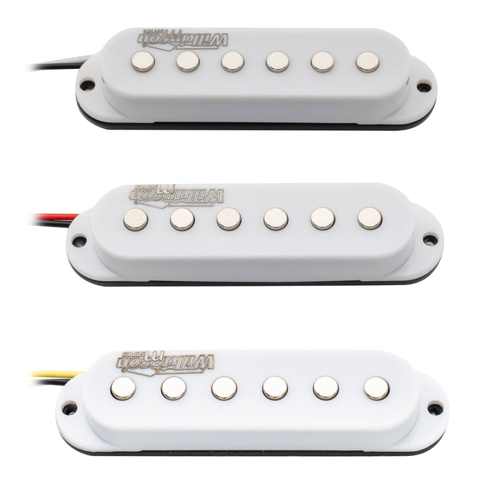 Juego de pastillas de bobina simple ST de cerámica de alto rendimiento Wilkinson Serie M para guitarra eléctrica estilo Strat