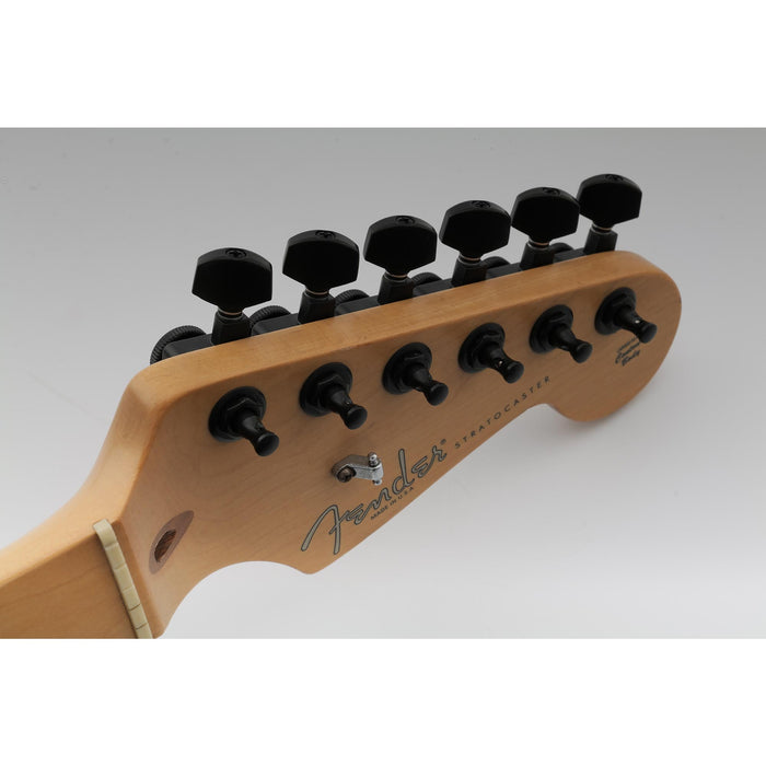 Musiclily Pro Single 16:1 Ratio 2-Pin Full Sealed Locking Machine Head Bass Side Tuner Tuning Peg Key with Hex Button for Fender Strat Tele Style Electric Guitar