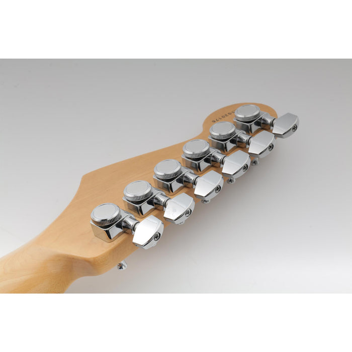 Musiclily Pro R15T Singolo Lato Basso Rapporto 16:1 Testa Macchina Bloccante Sigillata Completamente con 2 Pin e Pulsante Esagonale per Chitarra Elettrica Stile Fender Strat Tele