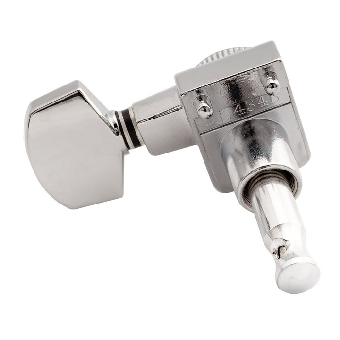 Musiclily Pro R15T Singolo Lato Basso Rapporto 16:1 Testa Macchina Bloccante Sigillata Completamente con 2 Pin e Pulsante Esagonale per Chitarra Elettrica Stile Fender Strat Tele