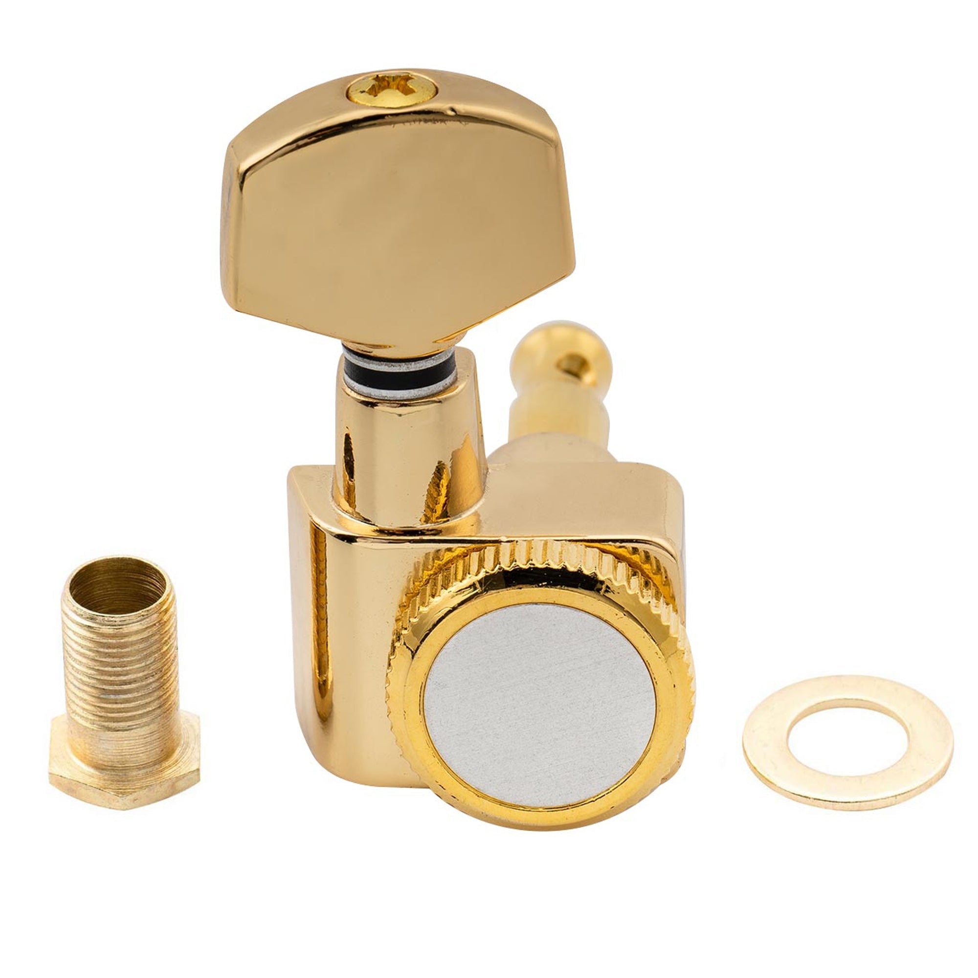 Musiclily Pro R15T-01 mécaniques de verrouillage pour guitare à 6 lignes, 2 broches, clés d'accordage, set pour guitare de style Fender Strat/Tele
