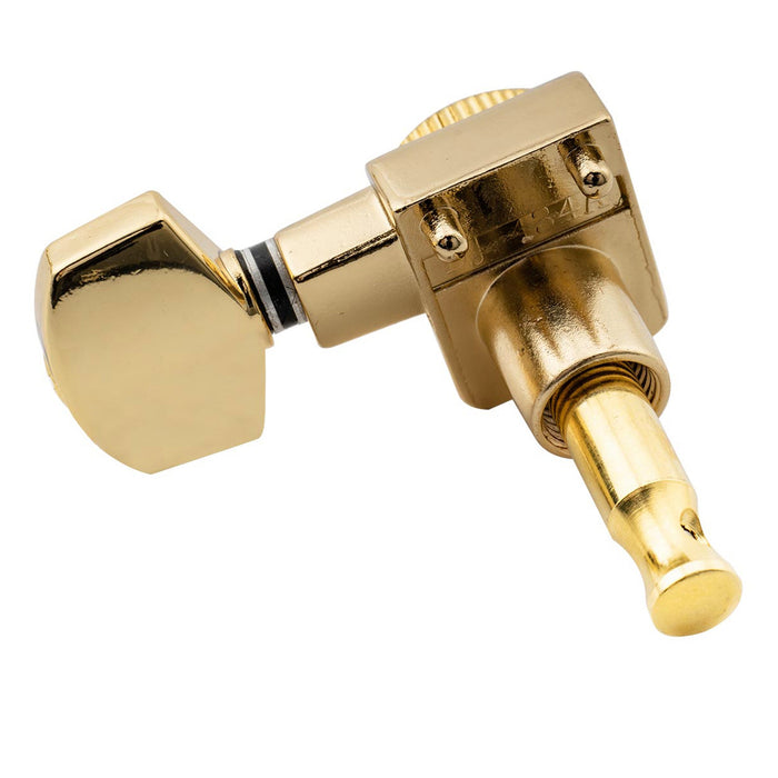 Musiclily Pro R15T Singolo Lato Basso Rapporto 16:1 Testa Macchina Bloccante Sigillata Completamente con 2 Pin e Pulsante Esagonale per Chitarra Elettrica Stile Fender Strat Tele