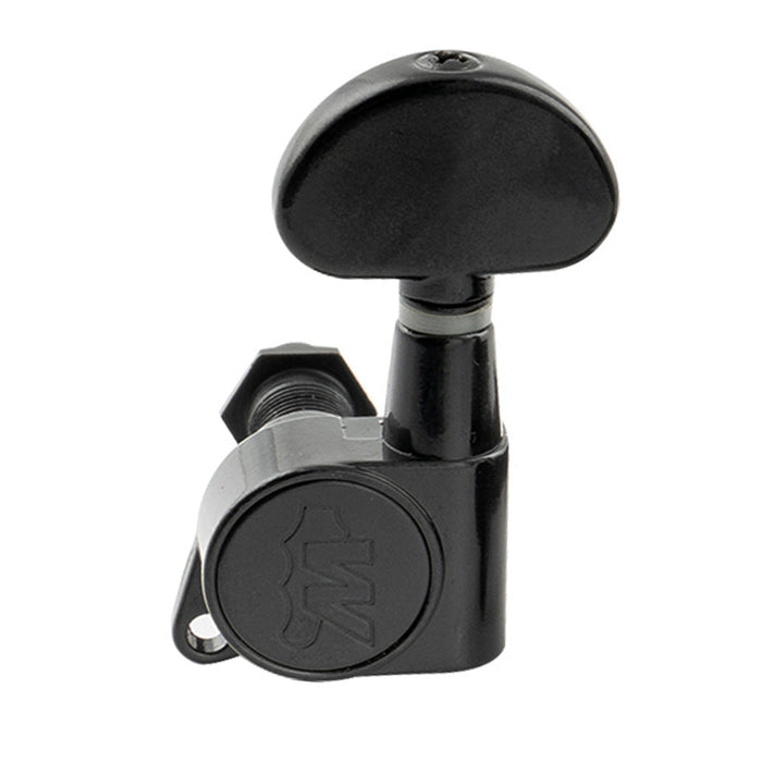 Wilkinson Single 19:1 Ratio E-Z-LOK Full Sealed Machine Head Treble Side Tuner Tuning Peg Key with Half Moon Button for Acoustic Electric Guitar