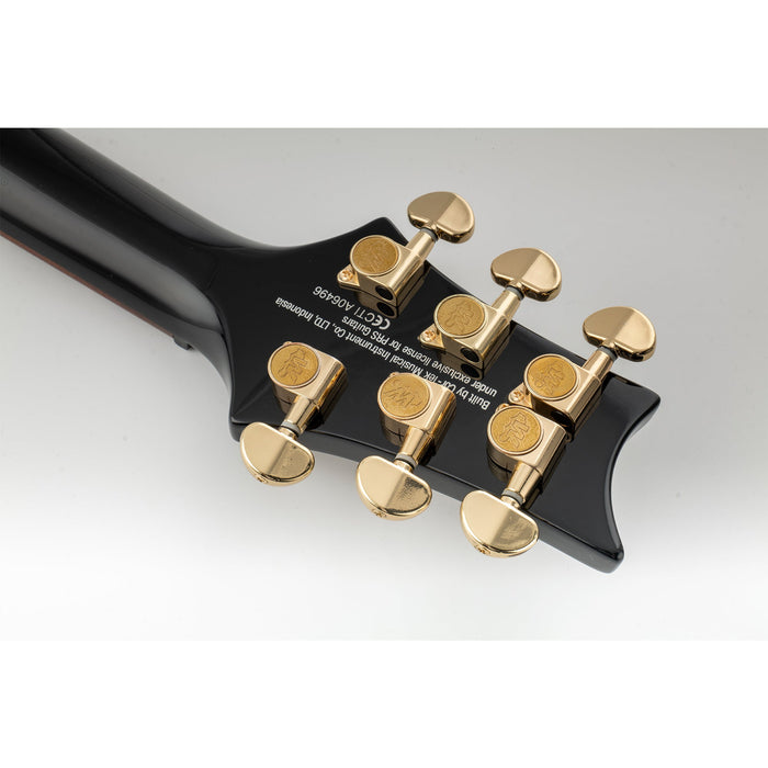 Wilkinson Single 19:1 Ratio E-Z-LOK Full Sealed Machine Head Bass Side Tuner Tuning Peg Key with Half Moon Button for Acoustic Electric Guitar