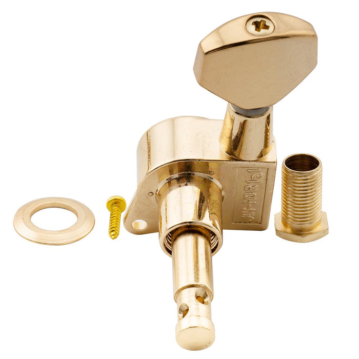 Wilkinson 6-in-line E-Z-LOK Chitarra Acustica a Corde Metalliche Regolatori di Accordatura Testine di Regolazione Set per Chitarra Elettrica Fender Strat/Tele Stile