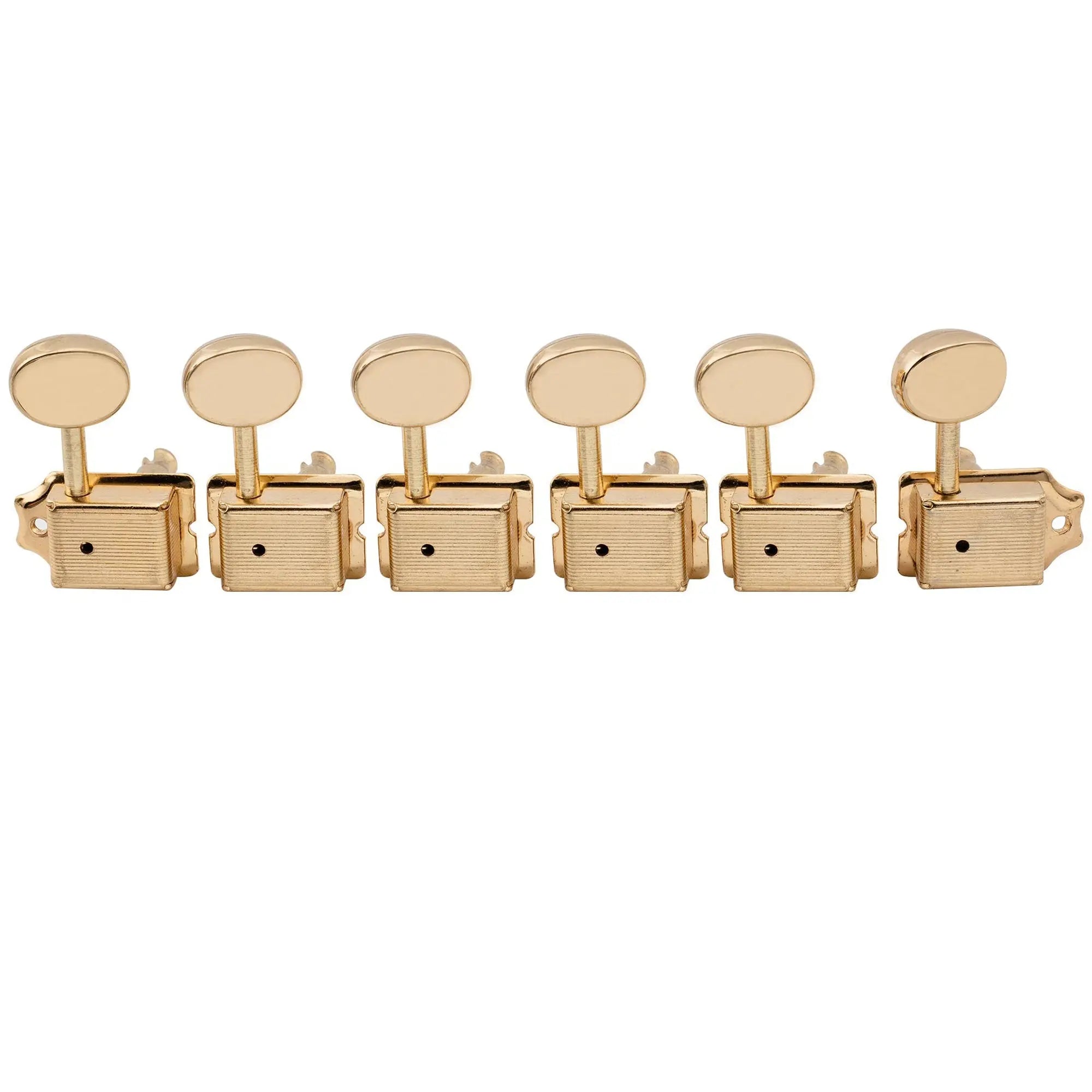 musiclily pro vintage guitar tuners split shaft 6 in line machine heads tuning pegs keys set for squier classic vibe fender strat tele style mx1514p, gold