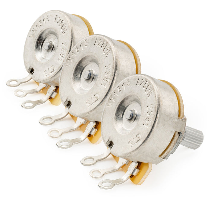 Part of cts 450 a250kx2 b250k pots short split shaft 1 4 inch 10 audio linear taper potentiometers for electric guitar bass set of mx1515 2mx1516